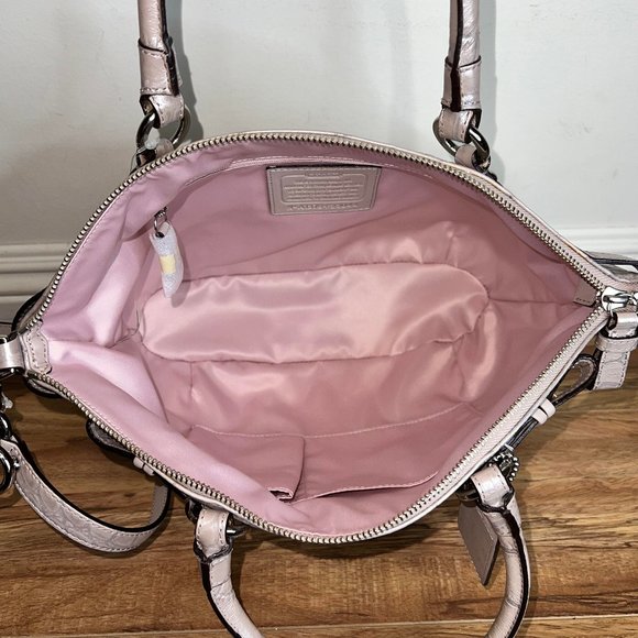 💝Coach Embossed Exotic Leather Satchel & Shoulder Purse💝 - Picture 8 of 17